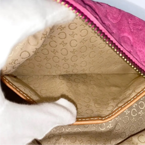 Pink Celine Suede Bag - Picture 5 of 12